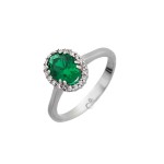 Δαχτυλίδι Γυναικείο με πράσινη πέτρα